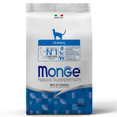 Сухой корм Monge Cat Urinary для кошек, профилактика МКБ, 400 г