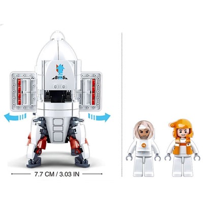 Конструктор Космос «Исследовательская ракета», 320 деталей