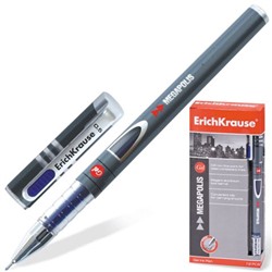 Ручка гелевая ErichKrause "Megapolis" (92) синяя, 0,5мм