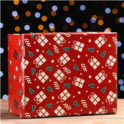 Складная коробка "Подарки", 31,2 х 25,6 х 16,1 см