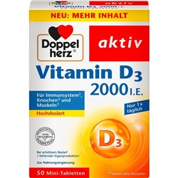 Doppelherz Vitamin D 2000 Tabletten 45 St. Доппельхерц Витамин D 2000, таблетки, 50 шт.