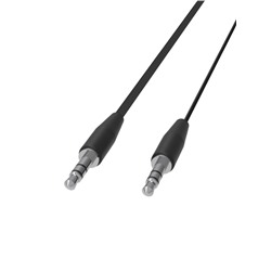 AUX кабель RITMIX "RCC-140" Jack 3.5- Jack 3.5мм (M-M) 1м, плоский, черный (15119166)