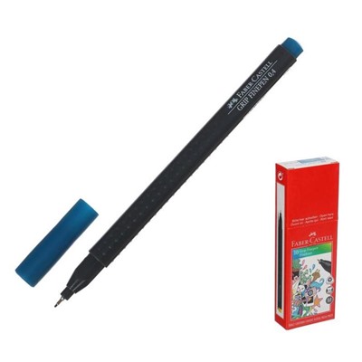 Ручка капиллярная Faber-Castell GRIP, линер 0,4 мм, кобальт бирюзовый