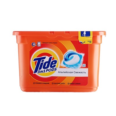 Капсулы для стирки Tide «Альпийская свежесть», 15 шт