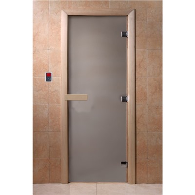 Дверь «Сатин», размер коробки 210 × 80 см, левая, коробка ольха
