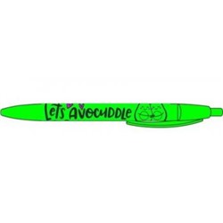 Ручка автоматическая шариковая прорезиненная "Let's avocuddle" 0.7мм синяя 87905 Centrum {Китай}