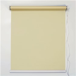 Штора рулонная 60×180 см (с учётом креплений 3,5 см), цвет кремовый