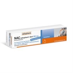 NAC-ratiopharm (Нак-ратиофарм) akut 200 Hustenloser Brausetabletten 20 шт
