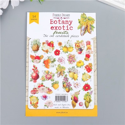 Набор высечек "Botany exotic fruits" 54 шт