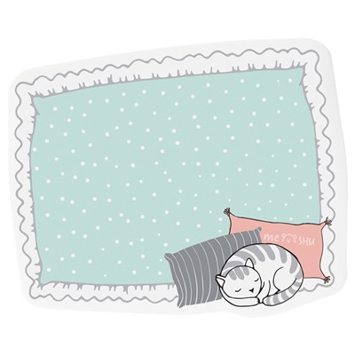Блок самоклеящийся фигурный MESHU "Soft pillows" 40л. (MS_54257)