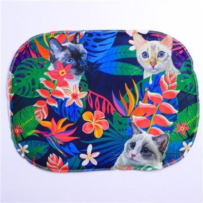 Лежанка овальная Tropicana cat, 43 х 32 х 9.5 см