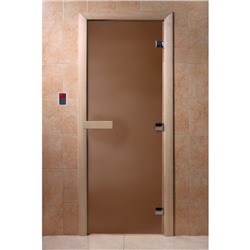 Дверь «Бронза матовая», размер коробки 210 × 70 см, левая, коробка ольха
