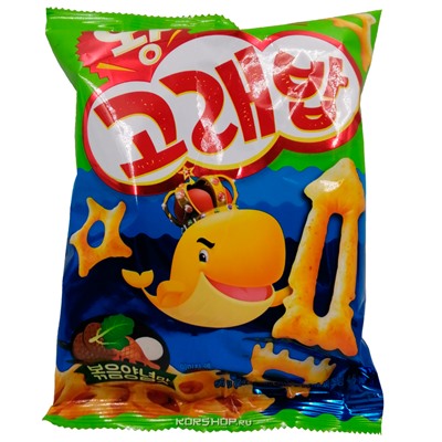 Пшеничные чипсы со вкусом морепродуктов Orion, Корея, 56 г