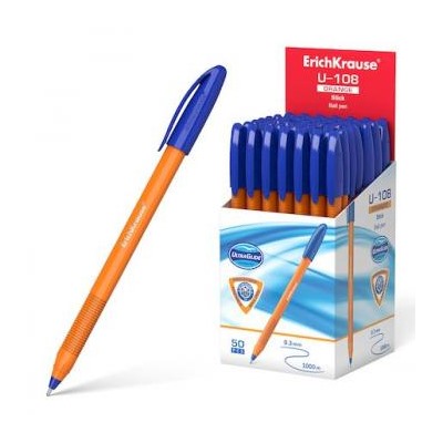 Ручка шариковая U-108 Orange Stick Ultra Glide Technology синяя 1.0мм 47582 Erich Krause {Индия}