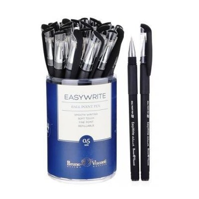 Ручка шариковая 0.5 мм "EasyWrite.BLACK" черная 20-0050 Bruno Visconti {Китай}