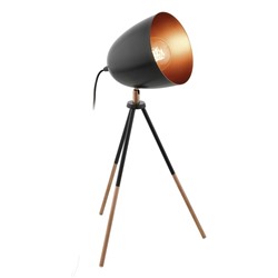 Настольная лампа CHESTER 1x60Вт E27 коричневый 29x29x44см