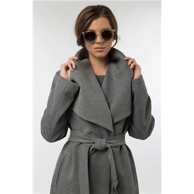 01-10002 Пальто женское демисезонное (пояс)