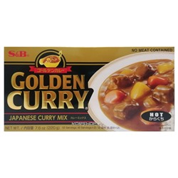 Острый соус карри микс Golden Curry S and B, Япония, 220 г