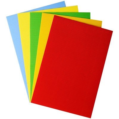 Цветной картон Мульти-Пульти гофрированный А4  5л. 5цв. (КГ5А4_11094)