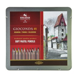 Пастель сухая в карандаше набор 48 цветов, Koh-I-Noor Soft GIOCONDA