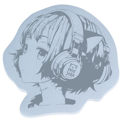 Блок самоклеящийся фигурный MESHU "Anime girl" 40л. (MS_54256)