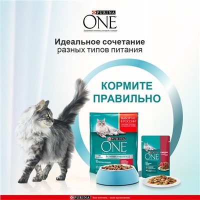 Сухой корм Purinа One для кошек, курица/злаки, 200 г