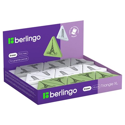 Ластик Berlingo "Triangle XL" (BLc_00120) треугольный, термопласт.