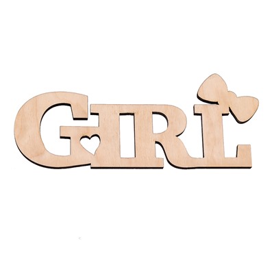 Декоративная табличка "Girl"