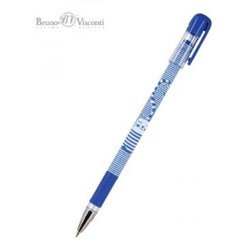 Ручка шариковая 0.5 мм "MagicWrite.Кот-Морячок" синяя 20-0240/10 Bruno Visconti {Китай}