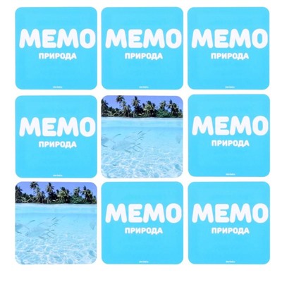 Развивающая настольная игра «Мемо. Природа»