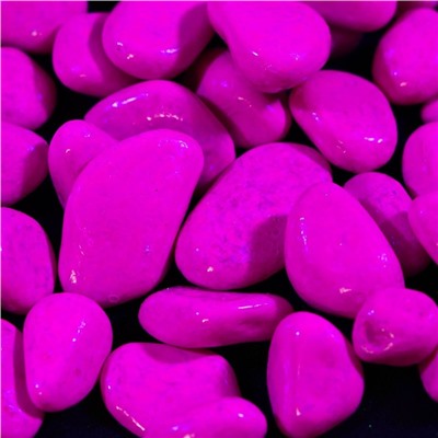 Грунт декоративный, флуоресцентный, пурпурный, 800 г , фр 8-12 мм