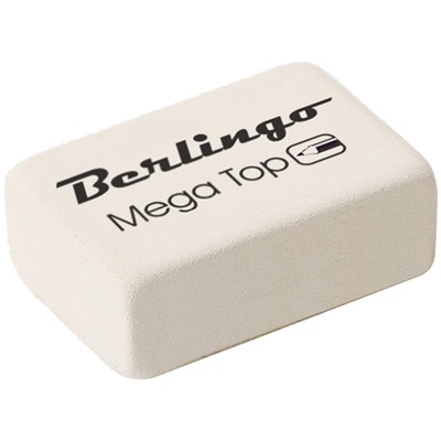 Ластик Berlingo "Mega Top" (BLc_00014) каучук, 26*18*8мм