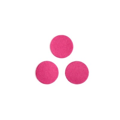 Фетровые кружочки (цвет темно розовый) 30мм