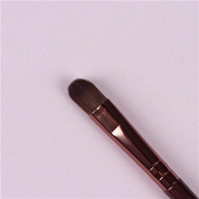 Кисть для макияжа «Brush СOFFEE», 13,5 см, цвет коричневый