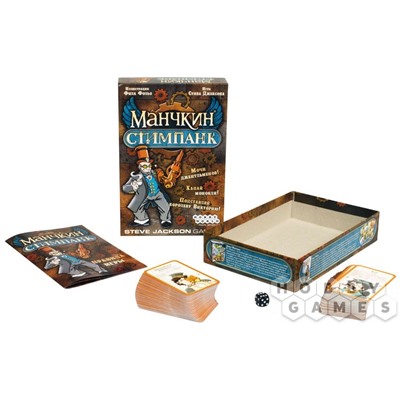 Игра HOBBYWORLD "Манчкин Стимпанк" карточная игра (1585) возраст 12+