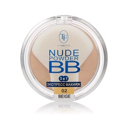 Пудра для лица Nude BB Powder TF, тон 02 светлый кремовый