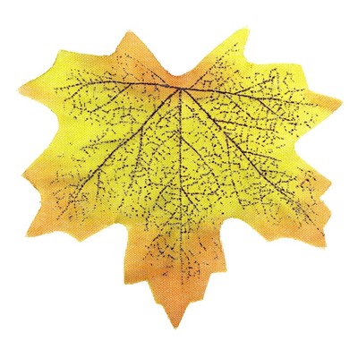 Декор «Кленовый лист», набор 50 шт, жёлто-зелёный цвет