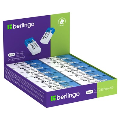 Ластик Berlingo "Eraze 810" (BLc_00810) прямоугольный, термопластичная резина, 60*25*11мм