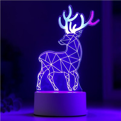 Светильник "Олень" LED RGB от сети 10х11,5х21,4см