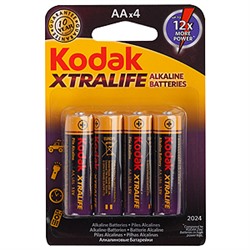 Батарейка LR6 "Kodak XTRALIFE", алкалиновая, на блистере BL4
