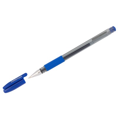 Ручка гелевая OfficeSpace "TC-Grip" (260062) синяя, 0.5мм., тонированный корпус