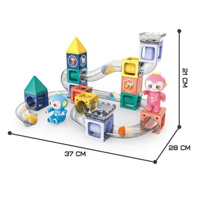 Конструктор магнитный «Марблс», 38 деталей