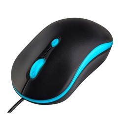 Мышь Perfeo "Mount" черно-голубая, USB (PF_A4510)