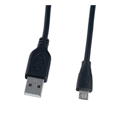Кабель microUSB - USB, 3м, в пакете (U4003) "Perfeo", черный