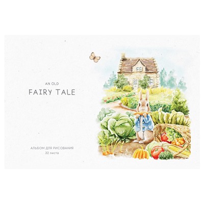 Альбом для рисования BG А4 32л. на скрепке "Fairy tale" (АР4ск32 12012)  обложка картон