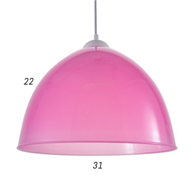 Люстра подвес "Андриана 2" 1 лампа 15W E27 розовый
