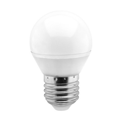 Лампа светодиодная, E27, G45,  5Вт, 4000К "Smartbuy" нейтральный белый свет, шар