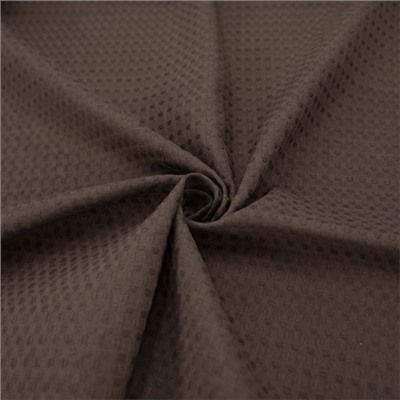 Ткань на отрез вафельное полотно гладкокрашенное 150 см 240 гр/м2 7х7 мм цвет шоколад 095