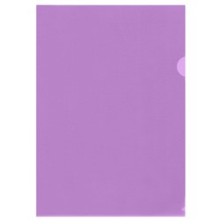 Папка-уголок СТАММ А4 0.15мм прозрачная фиолетовая (ММ-30747)