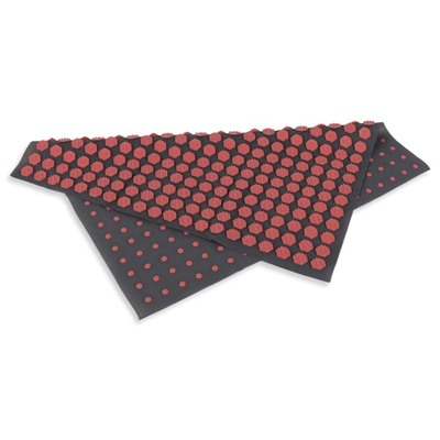 Ипликатор-коврик, основа спанбонд, 360 модулей, 56 × 62 см, цвет тёмно-серый/розовый